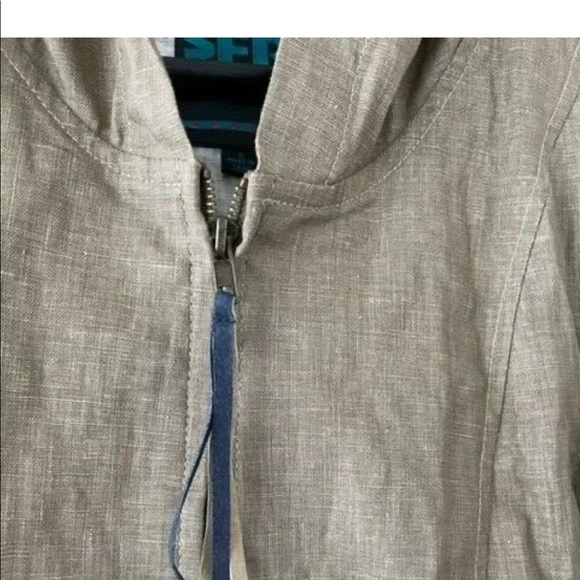 Women's SFR SANTA FE RE-CREATIONS EUC Cotton Fringe Patchwork Jacket-Brown-Small - Picture 7 of 7